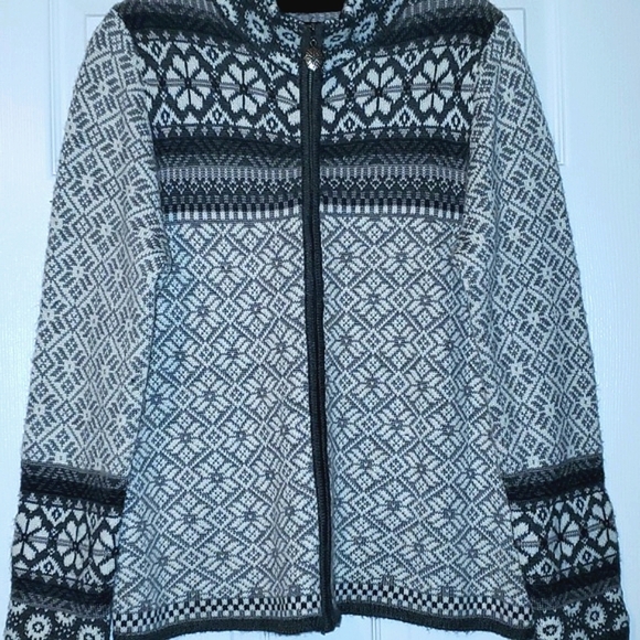 Icelandic Design Sweaters Icelandic Design Zip Front Wool Blend